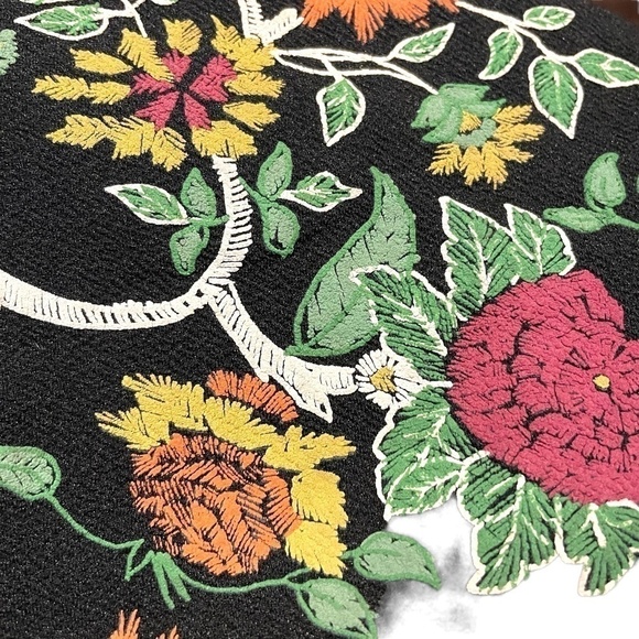 Zara Black Shift Dress With Puff Printed Floral design 🖤 - Picture 10 of 10